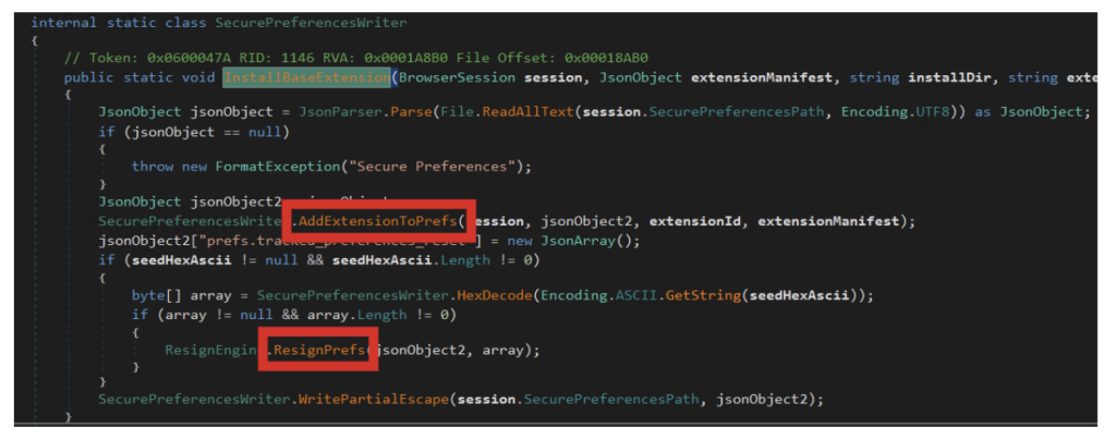 Fig 27 Attacker logic to resign the secure preference files